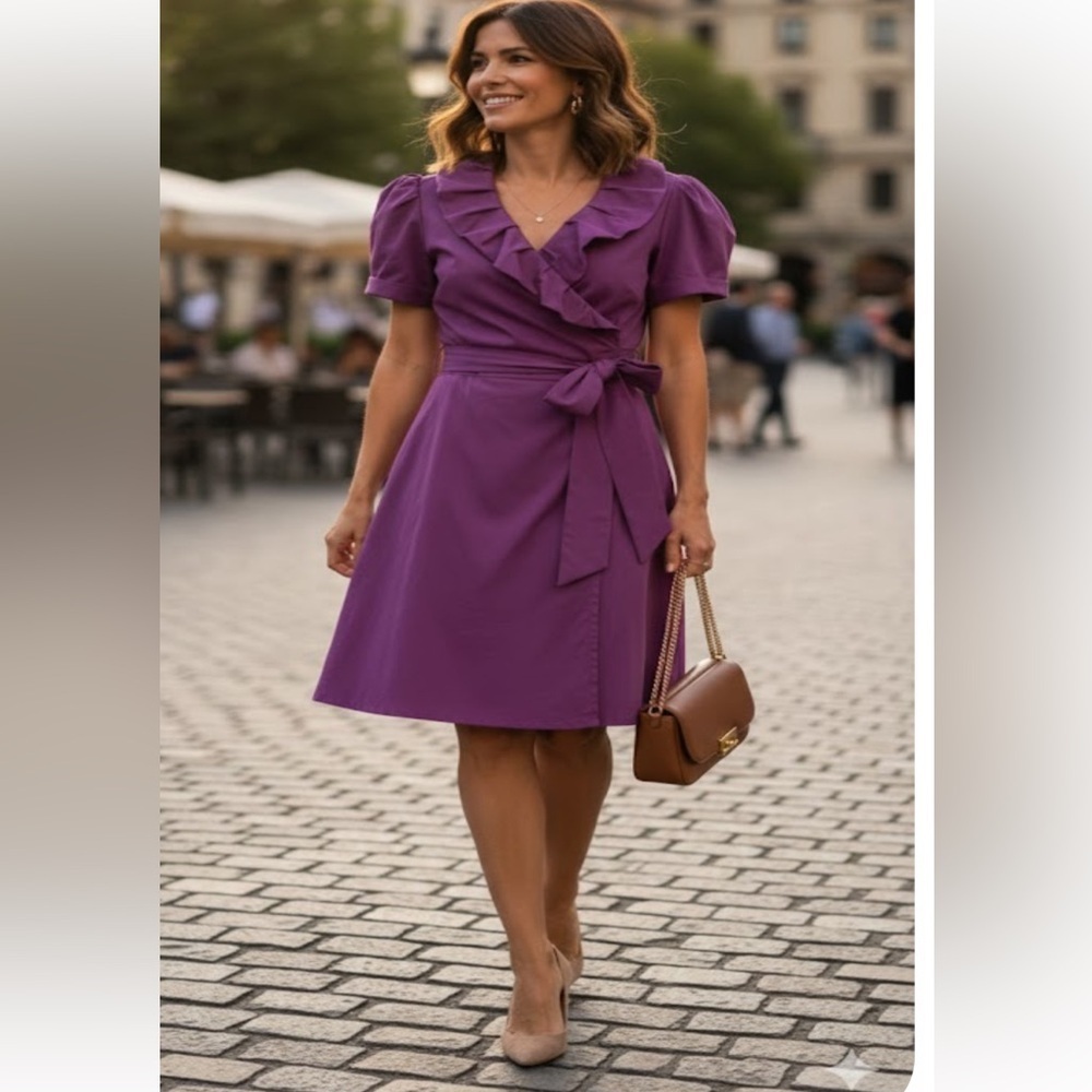 Diane Von Furstenberg Vibrant Magenta Mini Dress